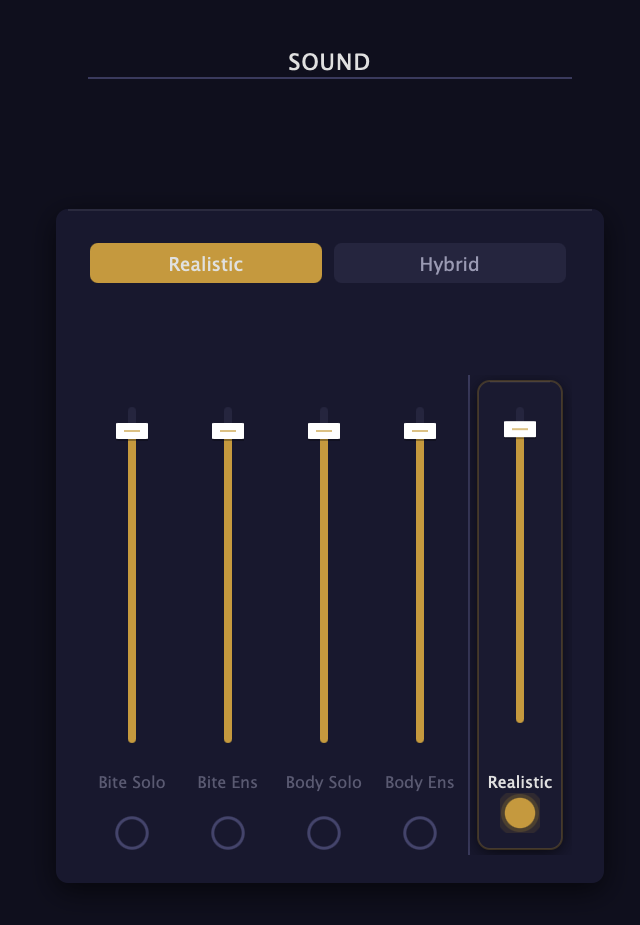 SOUND section mixer