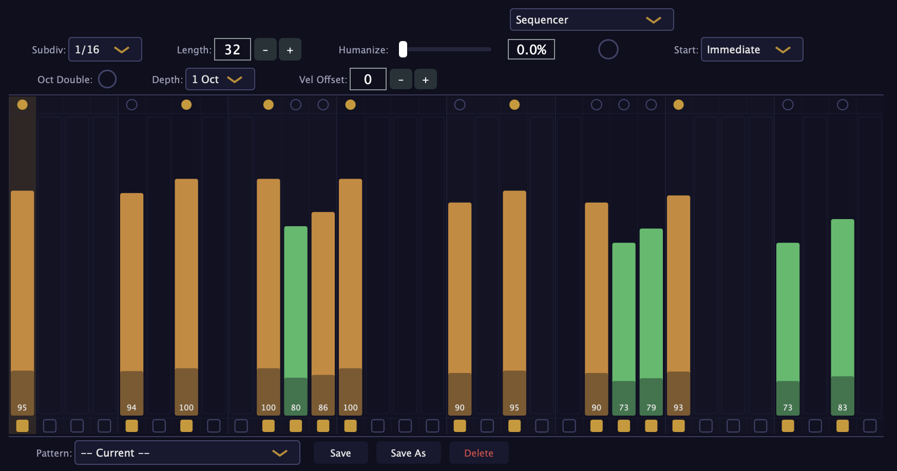Sequencer edit view