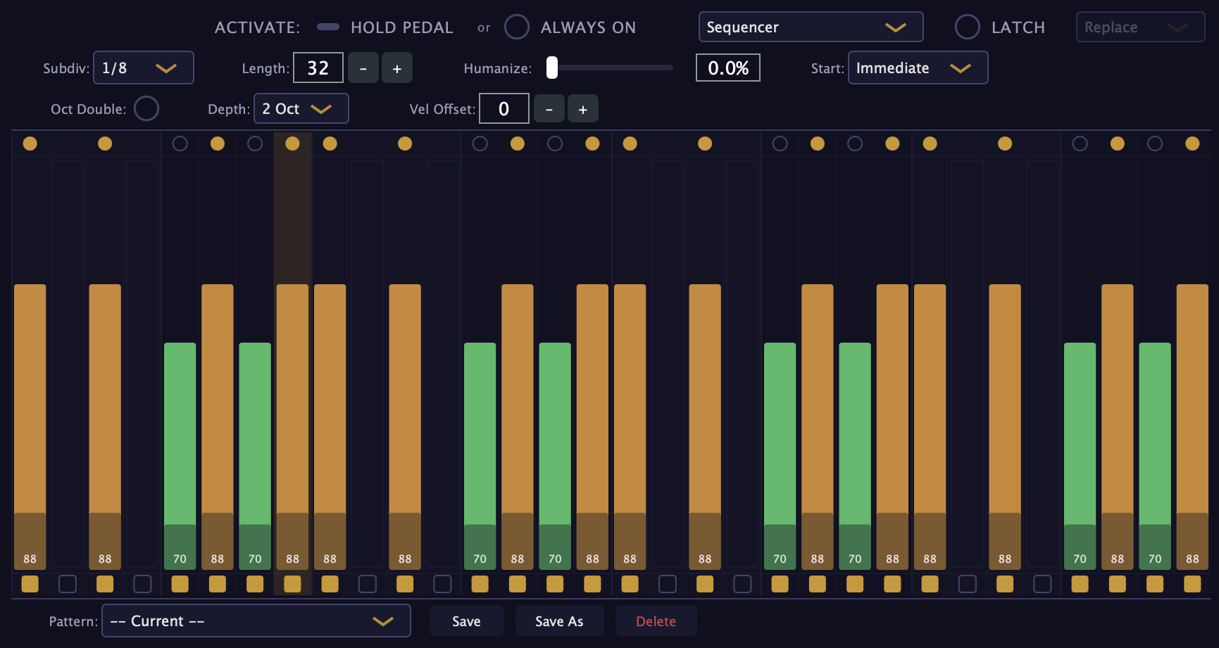 Sequencer edit view